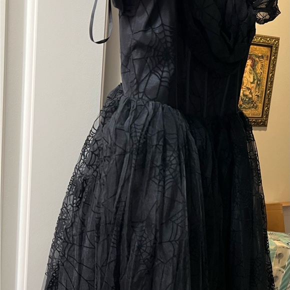 Witchwood Octavia Black Spiderweb NYE Party Dress - Picture 7 of 10